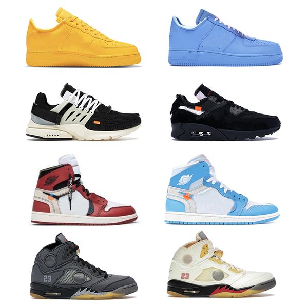 

2021 mca authentic low air university off gold shoes 1 high og chicago red unc powder blue white black outdoor original forces men women spo