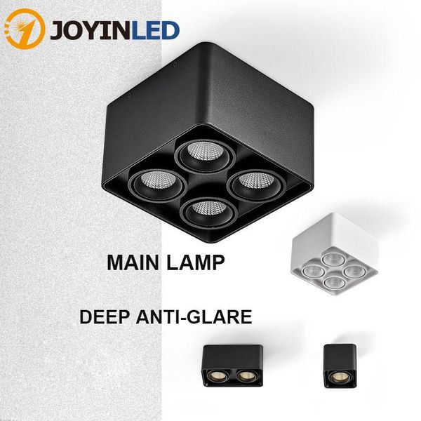 

downlights surface mounted led downlight anti-glare high cri spotlights ac85-265v suitable for living room bedroom master lamp fixture