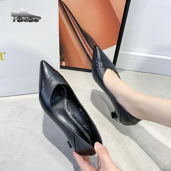 

dress shoes 2021 arrive women pumps pointed fashion buckle single high heel casual party ladies 3392, Black