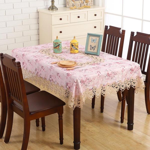 

table cloth europe embroidered tablecloth dining cover piano classical flower lace tv cabinet dressing hm2033