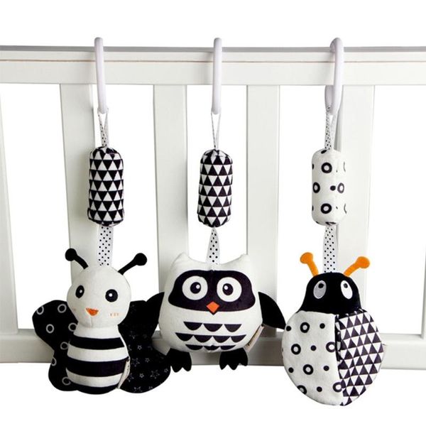 

bedding sets cartoon animal stuffed hanging rattle toy with wind chimes baby crib plush toys
