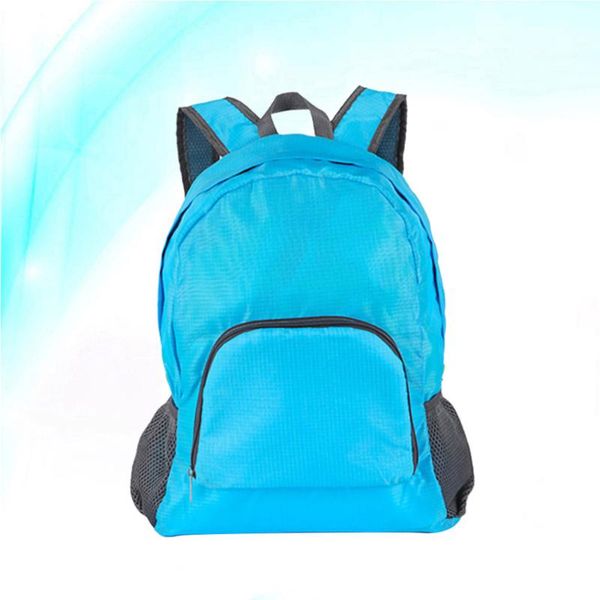 

outdoor bags lightweight waterproof foldable backpack travel packsack portable schoolbag for camping hiking (blue)