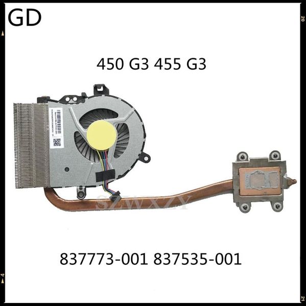 

fans & coolings gd original for 450 g3 455 lapcooling radiator heatsink 837773-001 837535-001 with fan full tested fast