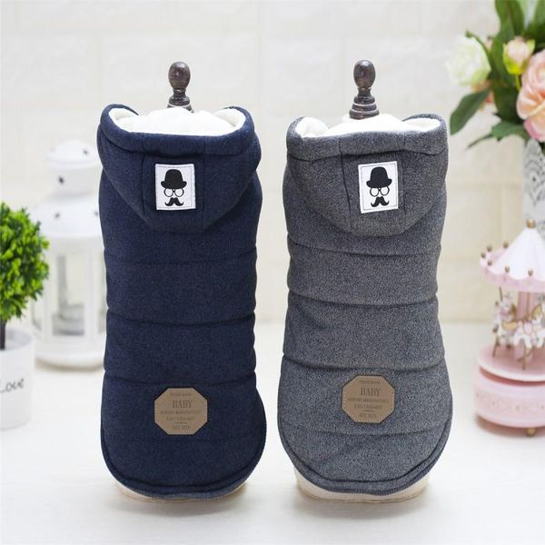 

dog apparel winter warm pets clothes hooded thick cotton cat puppy dogs coat jackets s-xxl