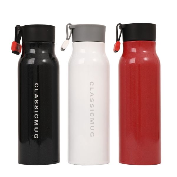 

Outdoor portable stainless steel insulated fashion simple couple student water sports kettle cycling cup