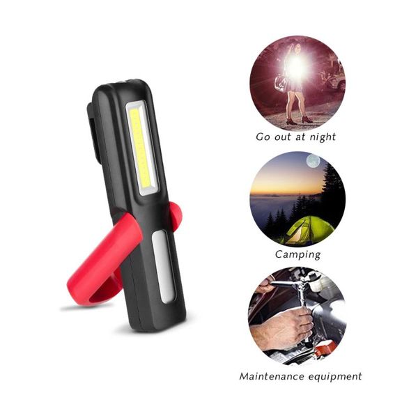 

portable lanterns rechargeable camping lighting usb 3w cob led work lamp magnetic torch hook