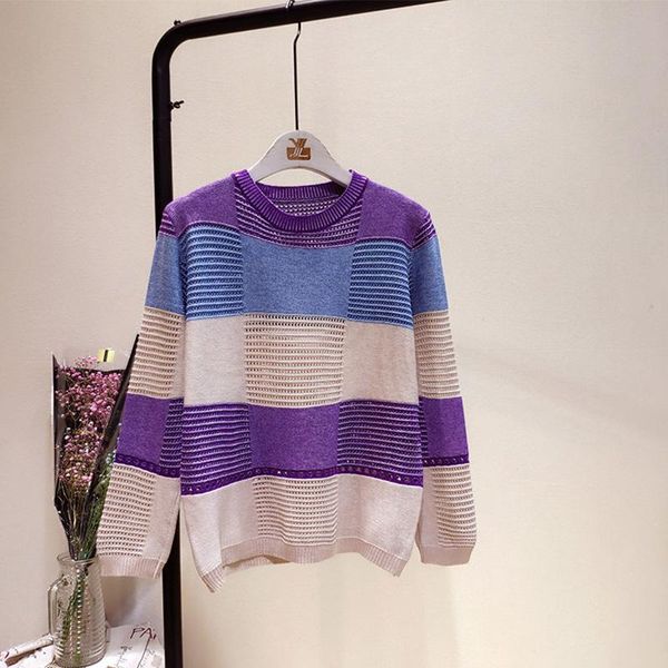 

women's sweaters liva girl women hollow out pullover fall cool ladies knitted crochet casual yellow jumper knit striped female knitwea, White;black