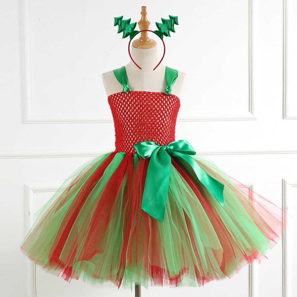 

clothing sets children's new princess mesh sleeveless puffy skirt big bow girl tutu skirt, White