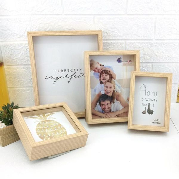 

frames picture frames, simple designed po frame with high definition glass for wall mount & table display, classic collection