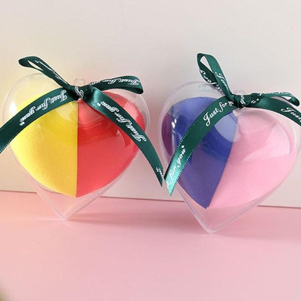 

sponges, applicators & cotton 2pcs cosmetic puff makeup sponge blender heart shaped non-latex dry wet use foundation blending tools