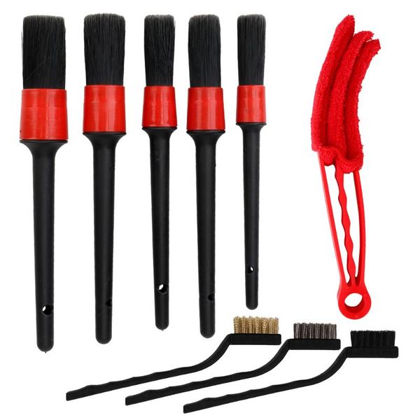 

car sponge 9pcs cleaning brushes power scrubber drill brush detailing set dirt dust clean tools