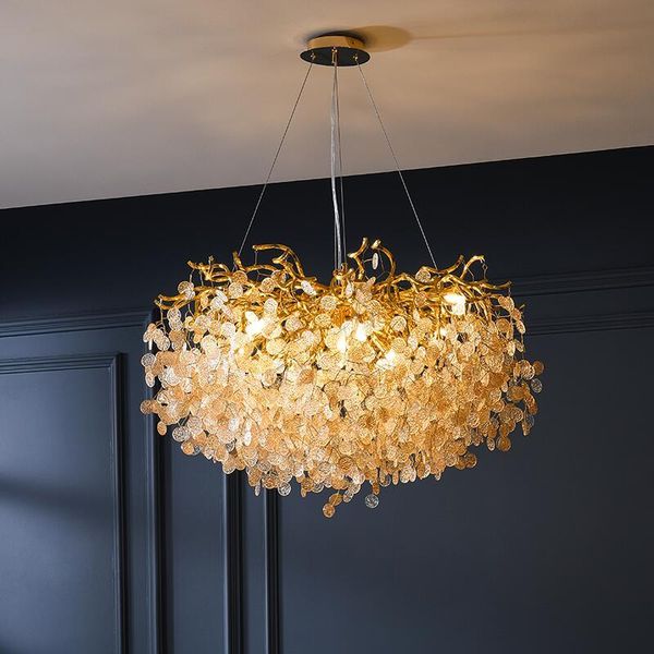 

chandeliers french crystal chandelier living room dining decoration lamp custom el project lighting golden romantic modern led bulbs