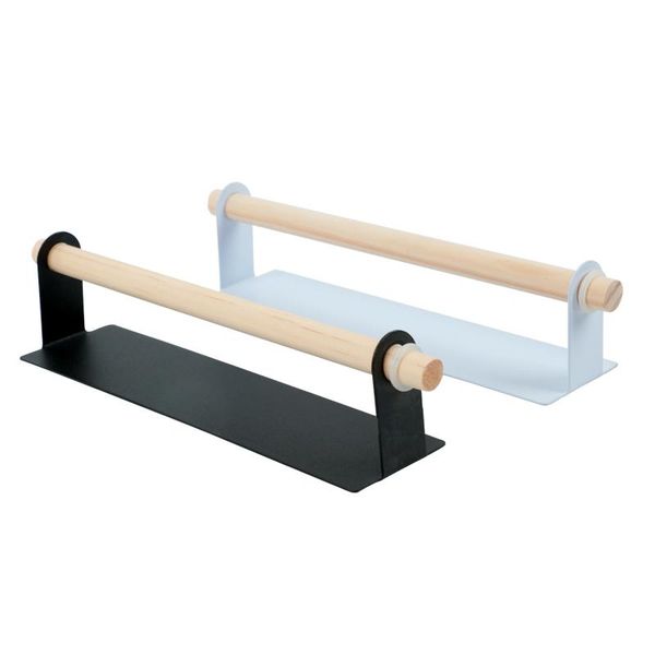 

hooks & rails bathroom safety wooden towel storage rack kitchen cabinet fresh-keeping film dishcloth hanger toilet roll paper
