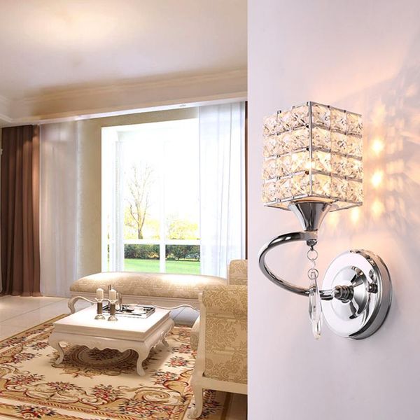 

wall lamps crystal light e27 modern creative living room corridor bedroom bedside lamp 220v for home ligting