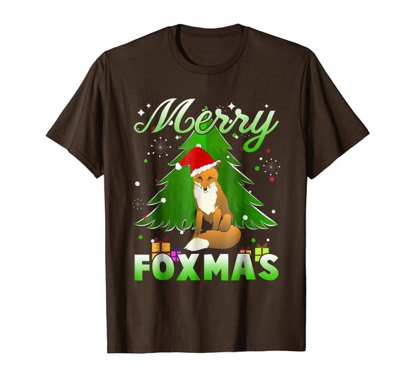 

merry foxmas t shirt, White;black