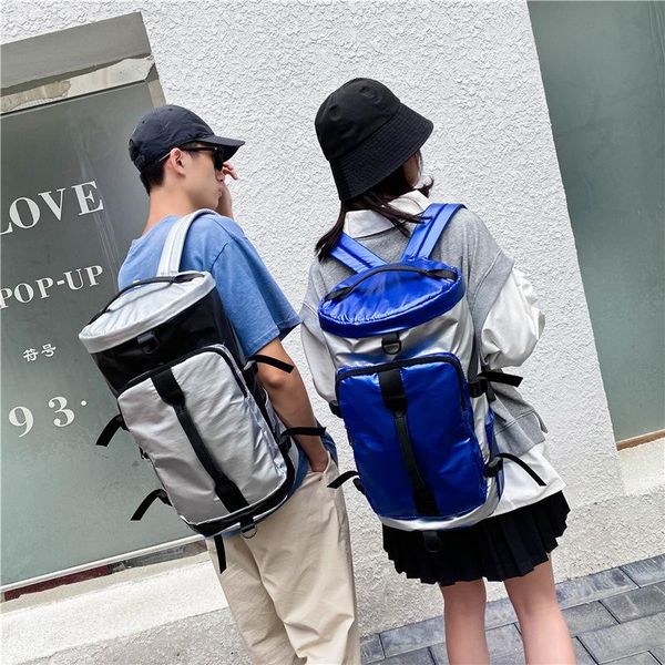 

backpack outdoor travel glitter oxford gym bag sports training bags with shoes pocket school waterproof rucksack xa356f