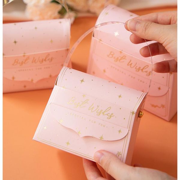 

gift wrap 20pcs party favor boxes with handle for wedding chocolate candy and birthday baby shower present