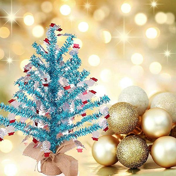 

christmas decorations mini artificial tree small pine trees party ornaments figurines miniatures diy home crafts gift