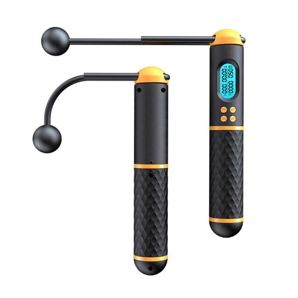 

jump ropes 2-in-1 skipping rope gym sports intelligent cordless digital counter non-slip handle speed fitness workout