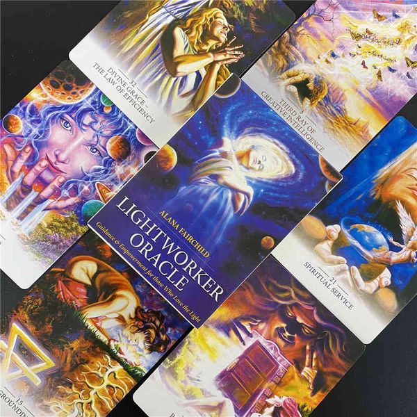 

hay house lightworker oracle tarot card fate divination game card english entertainment board game toy for children dixit