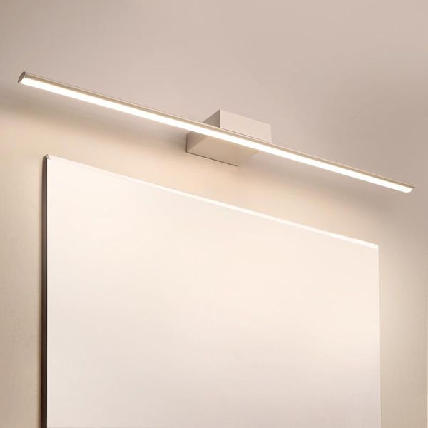 

modern minimalism metal led wall lamp white/black bathroom light washroom mirror bedroom sconce