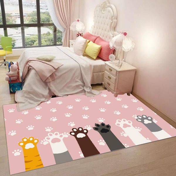 

cartoon carpet living room coffee table sofa restaurant children's household cute bedroom windows and balcony anti-slip rug carpets