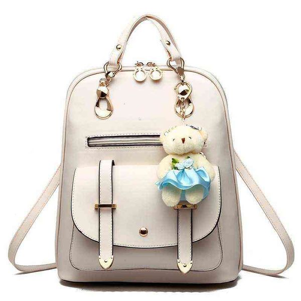 HBP não feminino Bolsa de mochila INS Backpack School School School School e coreano College Wind Bear Pingente Pingente 7 Sport.0018