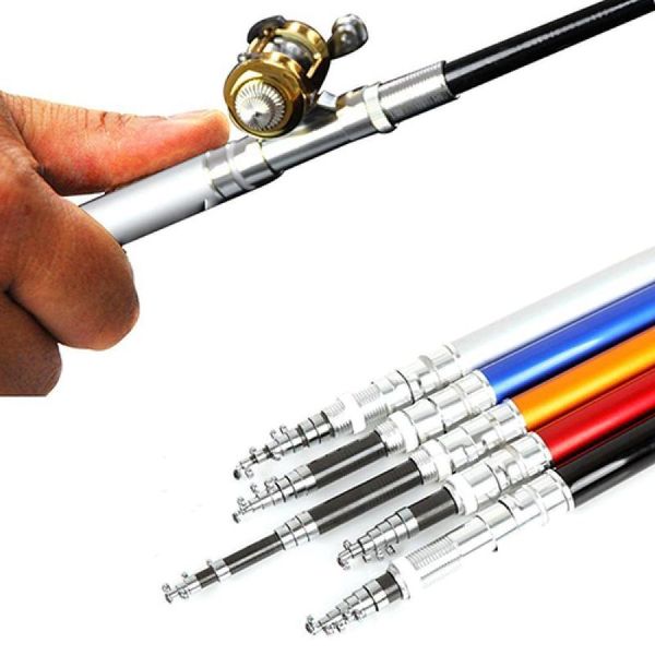 

boat fishing rods mini portable fish pen shape spinning pole aluminum alloy rod super light hard carbon fiber hand