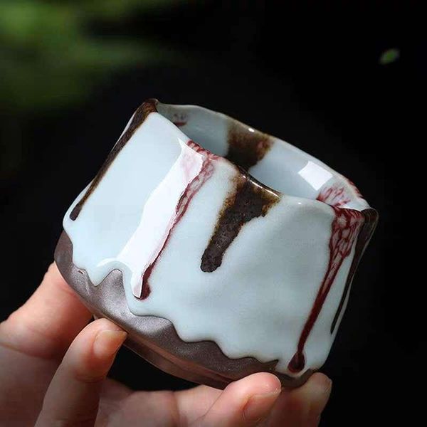 

ru kiln ceramic tea set single cup coarse pottery master gift cups & saucers