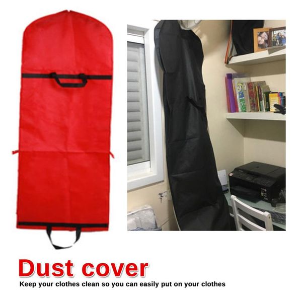

garment non-woven print portable zip clothes storage breathable dust proof bag folding wedding dress cover bags clothing & wardrobe