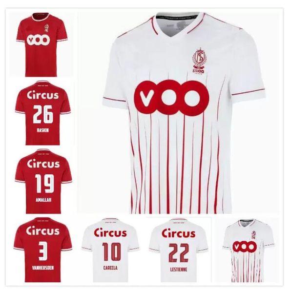 

2021 2022 standard liege soccer jerseys avenatti vanheusden cimirot emond home away 21 22 football shirt s-2xl, Black;yellow