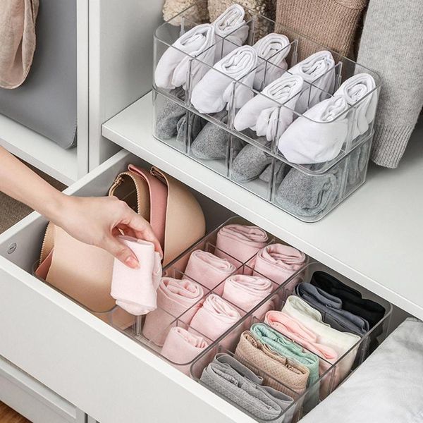 

storage drawers 4/8 compartments socks underwear bra box household stackable drawer closet organizer boxes for