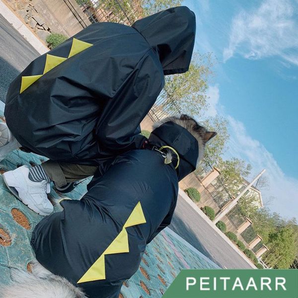 

dog apparel [peitaarr]pet supplies pet clothing clothes raincoat family pack waterproof portable coat