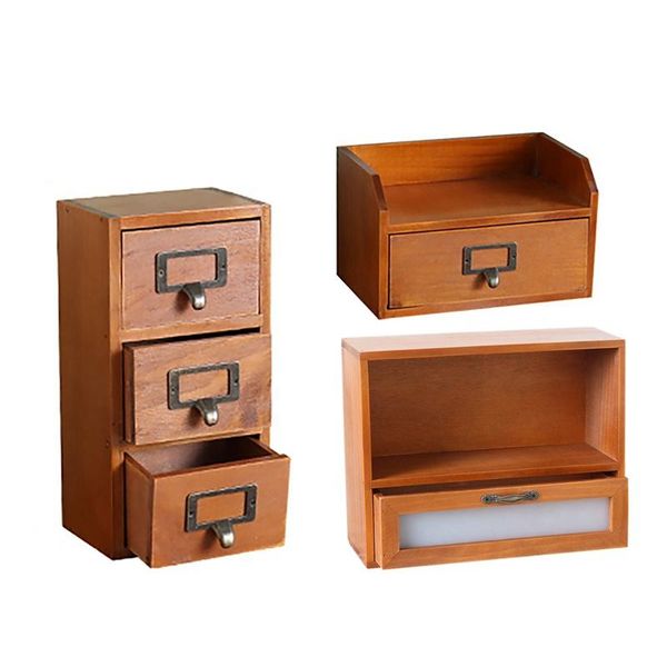

storage boxes & bins makeup organizer, wood vanity counterorganizer cosmetic jewelry tray with drawers for bathroom