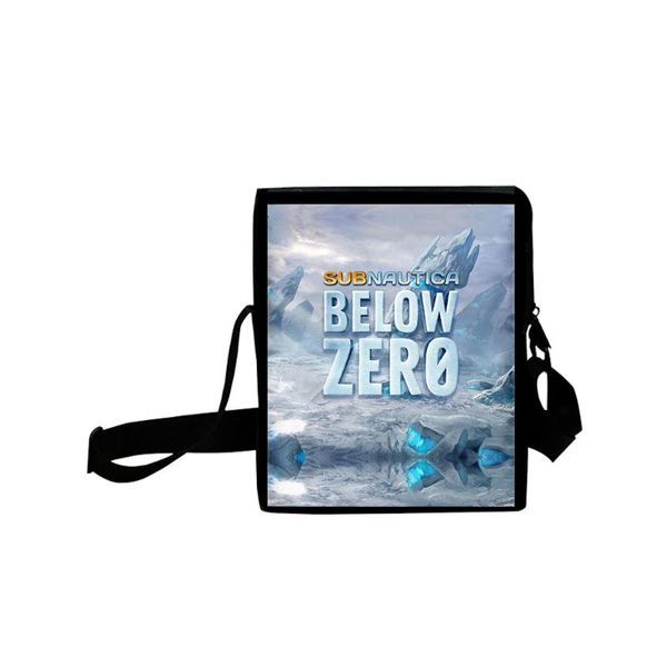 

school bags subnautica below zero messenger bag men and women casual street trend 3d printing oxford zipper