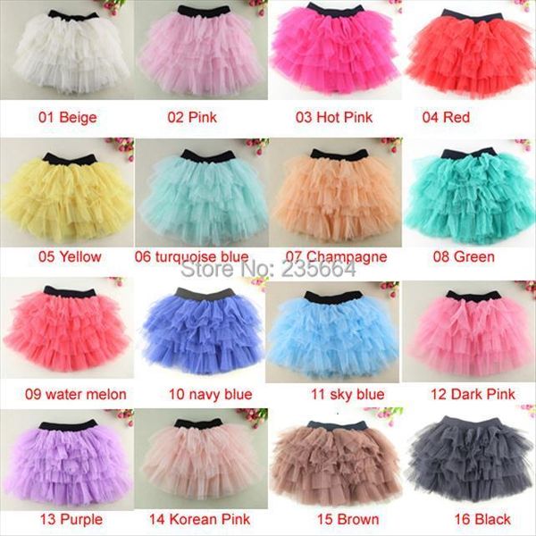 

girls brown tutu tutus womens skirt fluffy baby 3 8 years pettiskirt spdnica, Blue