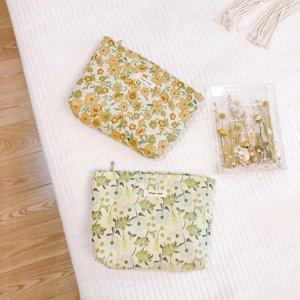 

cosmetic bags & cases retro floral travel makeup bag organizer large toiletry fabric beauty case jacquard cosmeitc pouch necesserie storage