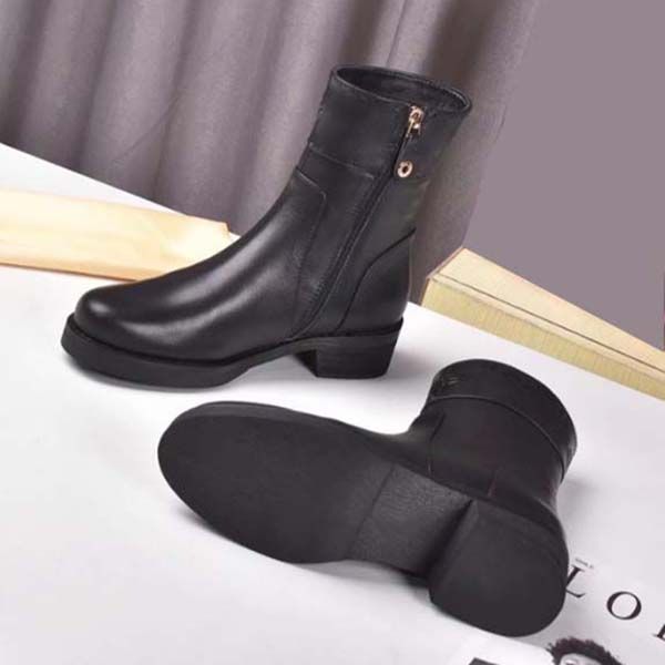 

quality fashion leather star women boots martin short autumn winter ankle exquisite woman shoes cowboy booties bagshoe1978 35, Black