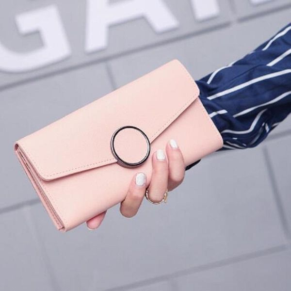 

wallets fashion pink wallet for women lady long clutch brand female change purse hasp coin pocket card holder, Red;black