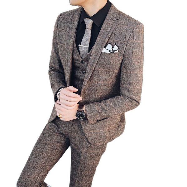 

light gray men's suits & blazers, White;black