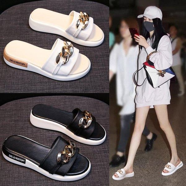 

summer sandals for women platform slippers shoes flat, Black