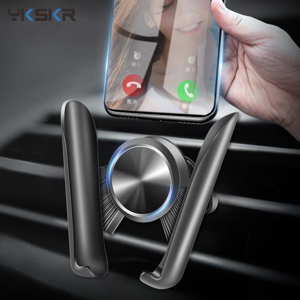 

cell phone mounts & holders car gravity holder stand air vent mount support for 8 x rotation auto grip accessories