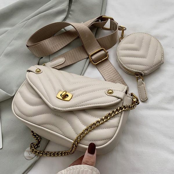 

evening bags 2 pcs/set small pu leather shoulder bag for women 2021 round and handbag female travel crossbody ladies