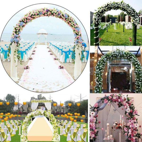 

iron wedding arch decorative garden backdrop pergola stand flower frame for birthday party decoration diy