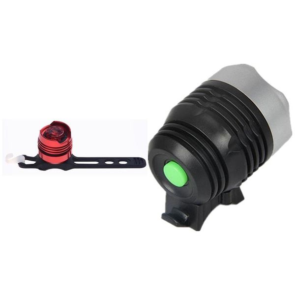 

bike lights 2 pcs led waterproof bicycle tail light 3 models and batteries & 1 80 lumen headlight