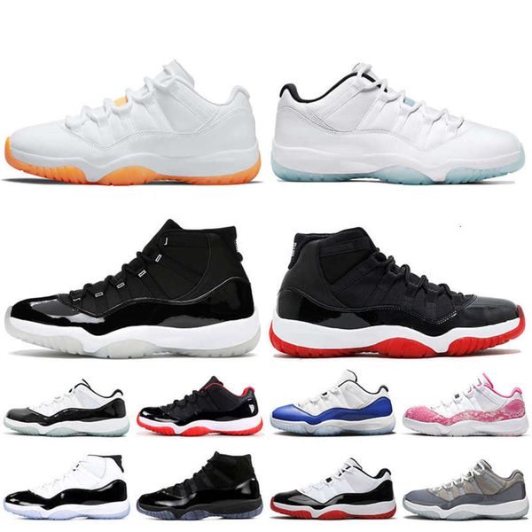 

11 11s basketball shoes jumpman women mens trainers sneakers low lengend blue citrus white bred concord jubilee 25th anniversary cool grey, Black