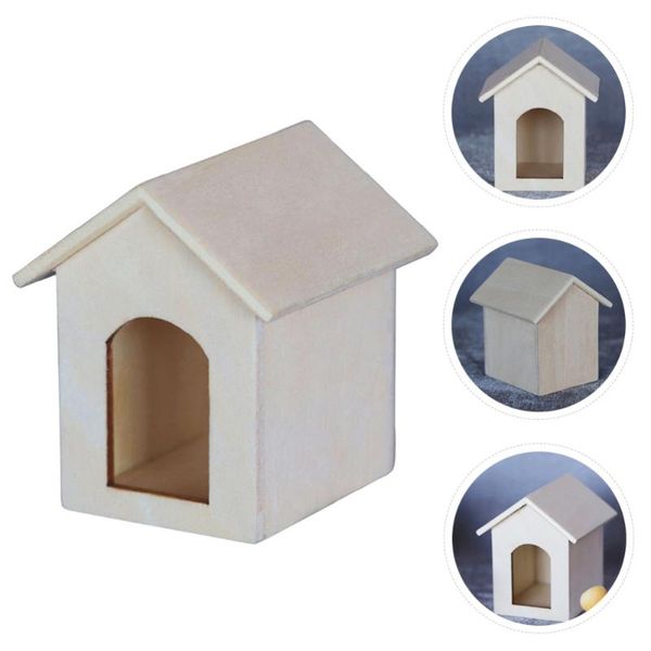 

kennels & pens 1pc small house model mini dog miniature houses adornment