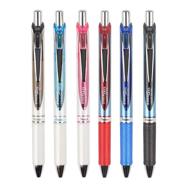 

gel pens 1piece pentel bln75 quick-drying neutral pen 0.5 mm red/blue/black