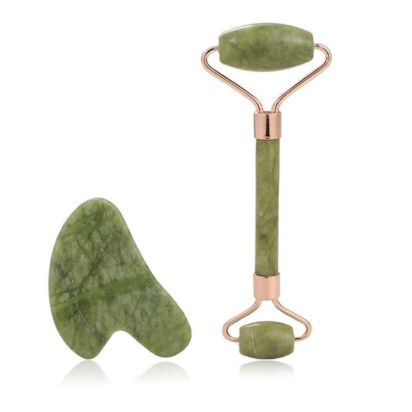

jade roller gua sha set stone massager guasha massage for slimming skin beauty women