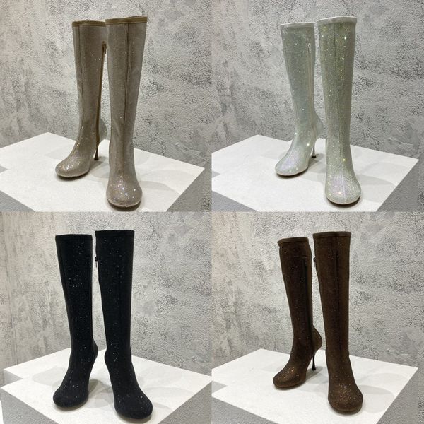 

fashion long tube women's shoes designer comfortable high heeled luxury women's boots size 35-40, Red;white